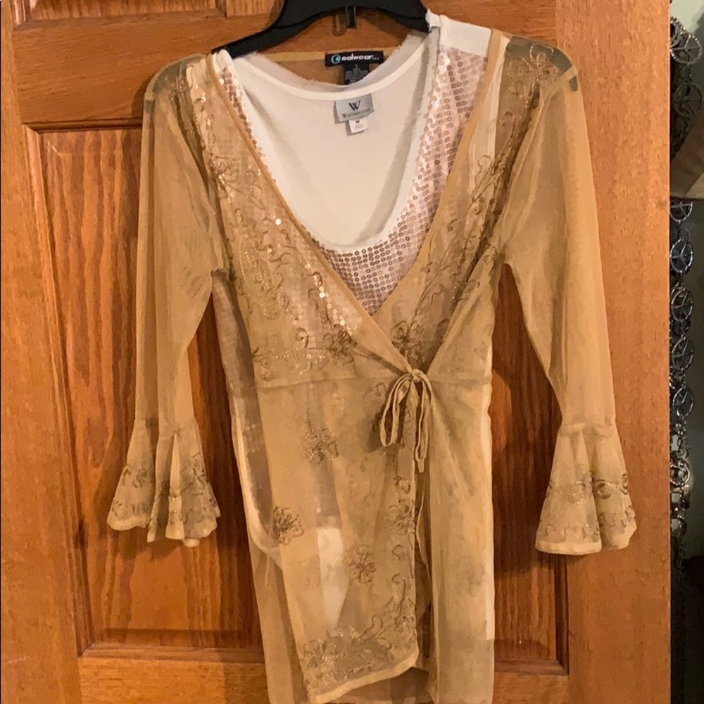 2 piece blouse